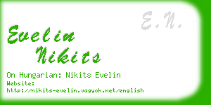 evelin nikits business card